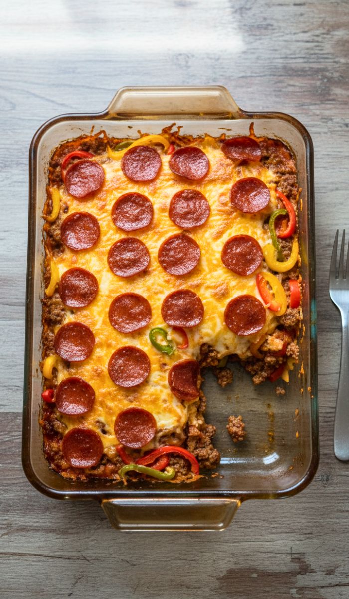 Low Carb Pizza Casserole Recipe