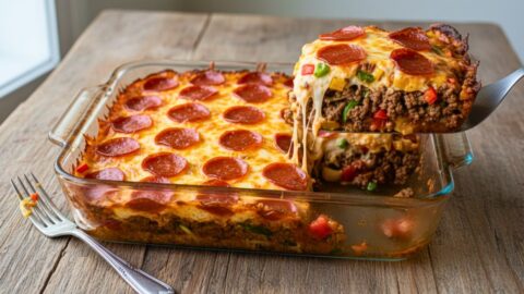 Low Carb Pizza Casserole Recipe