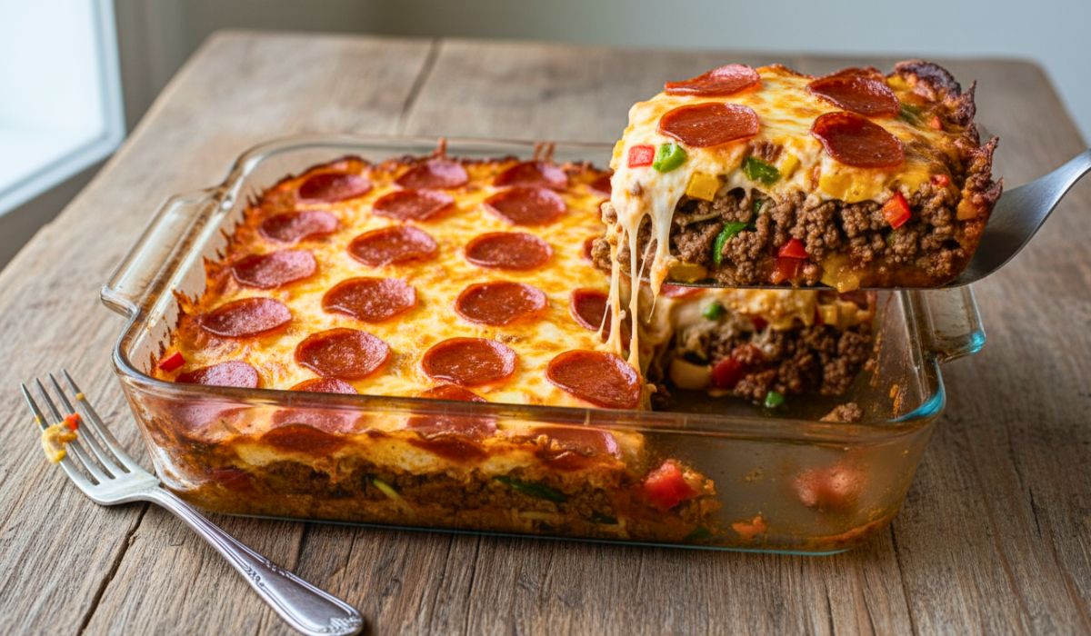 Low Carb Pizza Casserole Recipe