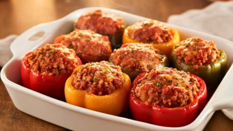 Old Fashioned Stuffed Bell Peppers Recipe