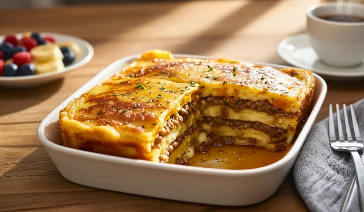 Pancake Sausage Casserole Recipe