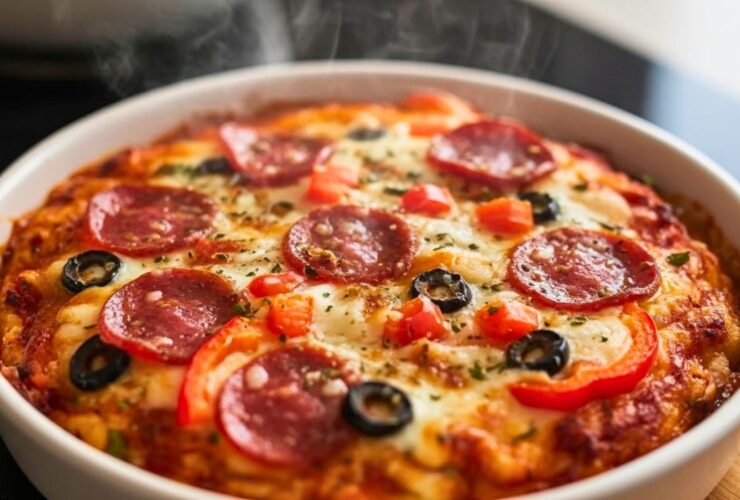 Pizza Style Cottage Cheese Bake Recipe