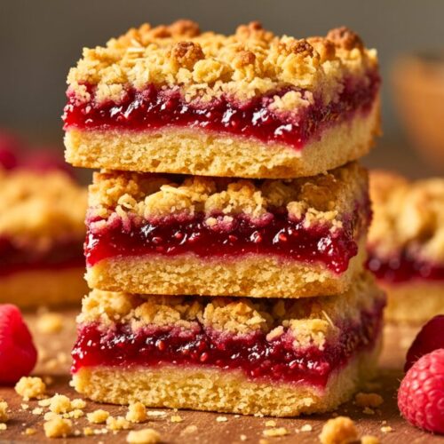 Raspberry Crumble Squares Recipe