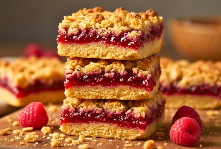 Raspberry Crumble Squares Recipe