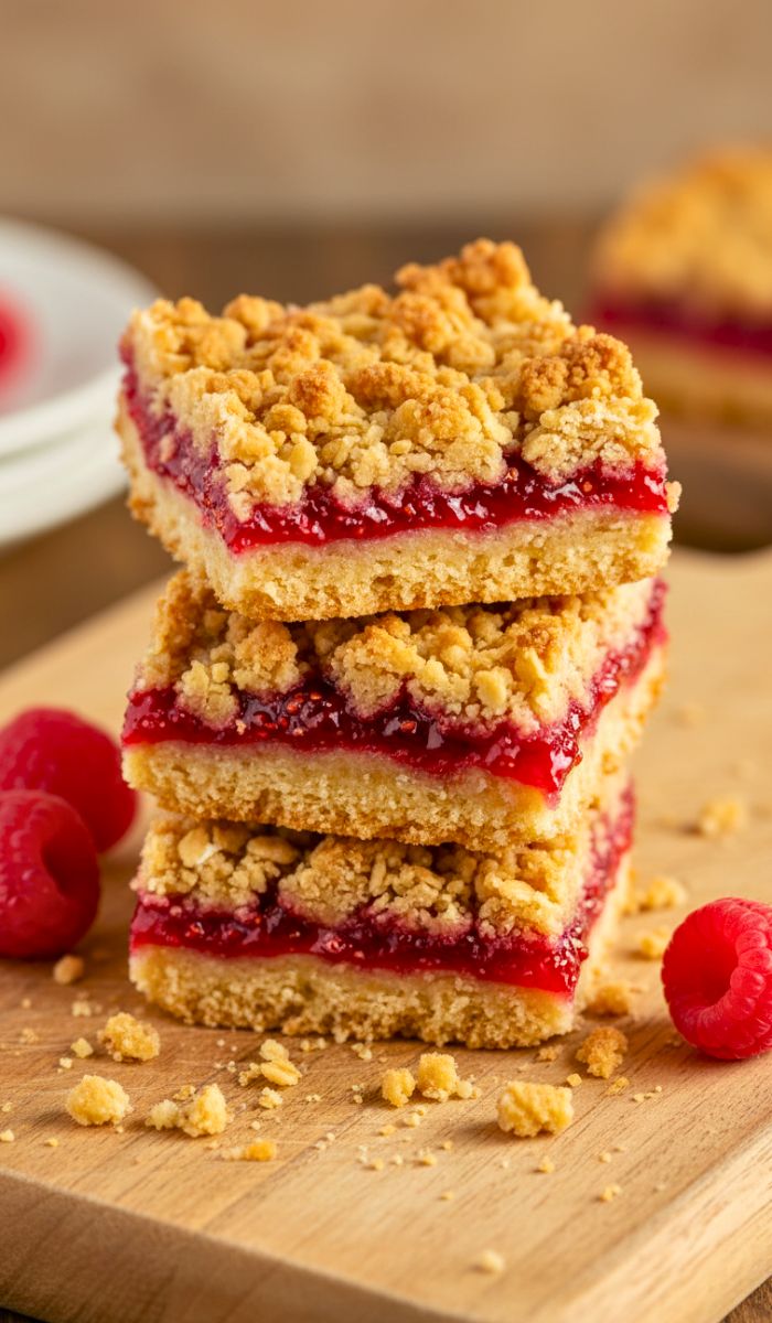 Raspberry Crumble Squares Recipe