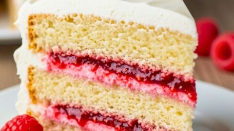 Raspberry Layer Cake with Swiss Meringue Buttercream Recipe