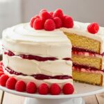 Raspberry Layer Cake with Swiss Meringue Buttercream Recipe