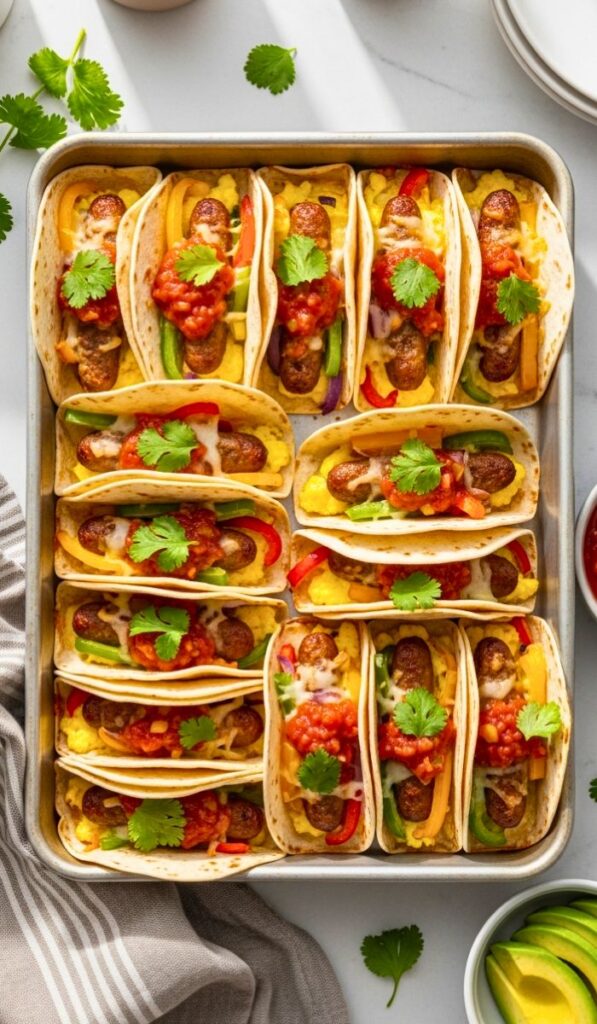Tasty Baked Breakfast Tacos Recipe