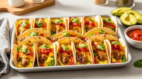 Tasty Baked Breakfast Tacos Recipe