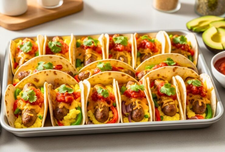Tasty Baked Breakfast Tacos Recipe
