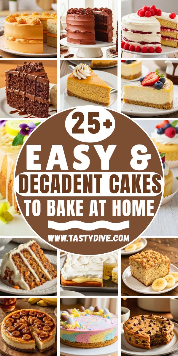 25+ Easy & Decadent Cakes to Bake at Home