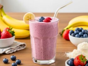Banana Berry Protein Smoothie Recipe