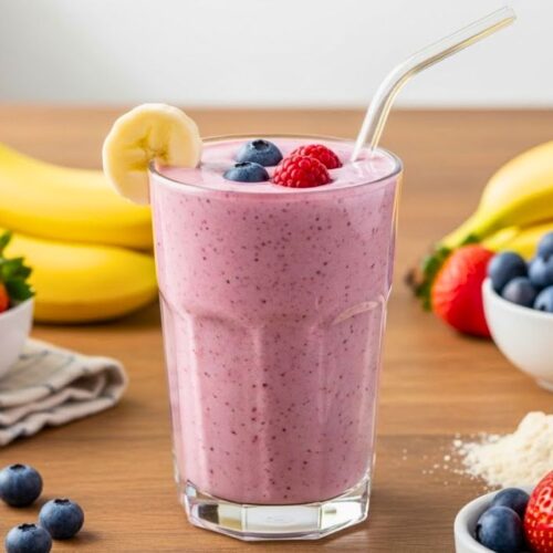 Banana Berry Protein Smoothie Recipe