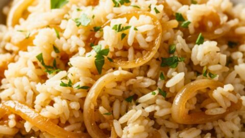 Buttery French Onion Rice Recipe