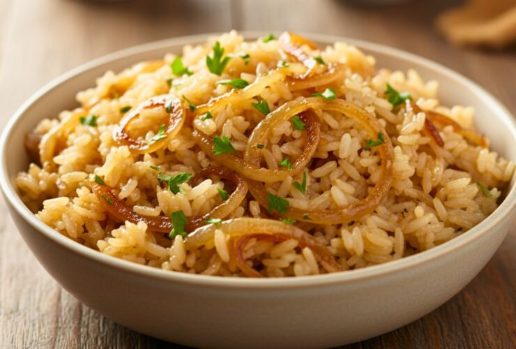 Buttery French Onion Rice Recipe