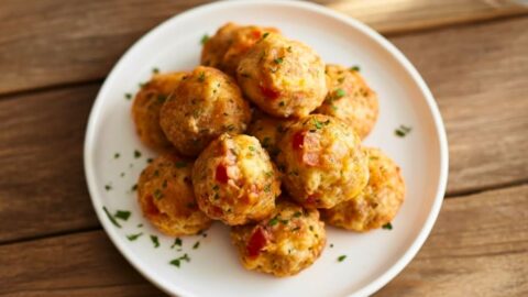 Cheesy Rotel Sausage Balls Recipe