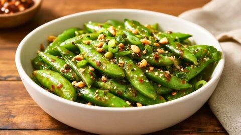 Chili Crisp Snap Pea Salad Recipe