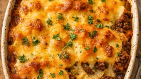 Cowboy Beef Potato Casserole Recipe