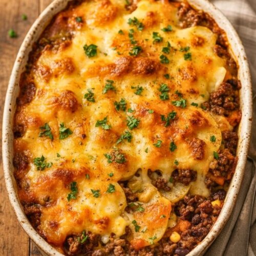Cowboy Beef Potato Casserole Recipe