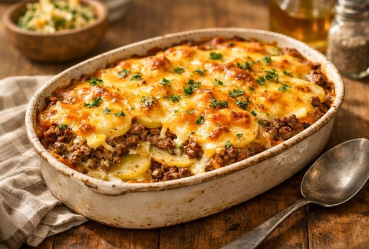 Cowboy Beef Potato Casserole Recipe