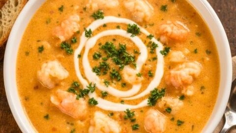 Creamy Crab and Shrimp Seafood Bisque Recipe