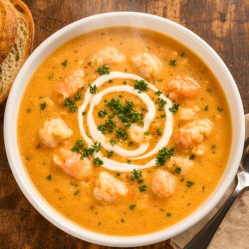 Creamy Crab and Shrimp Seafood Bisque Recipe