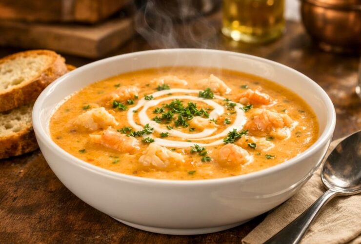 Creamy Crab and Shrimp Seafood Bisque Recipe