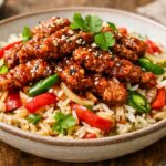 Crispy Chilli Beef Rice Recipe