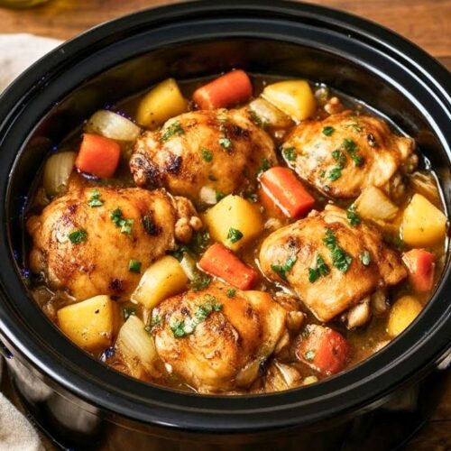 Crockpot Chicken Thigh Pot Roast Recipe