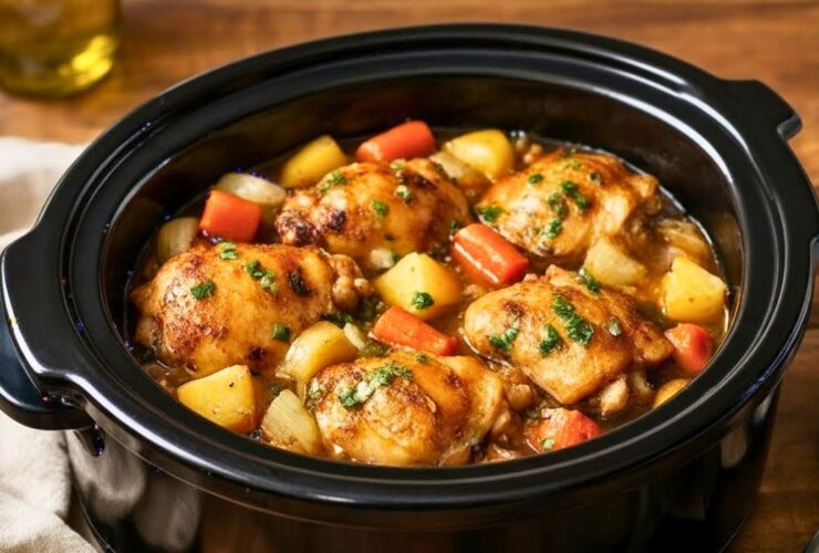 Crockpot Chicken Thigh Pot Roast Recipe