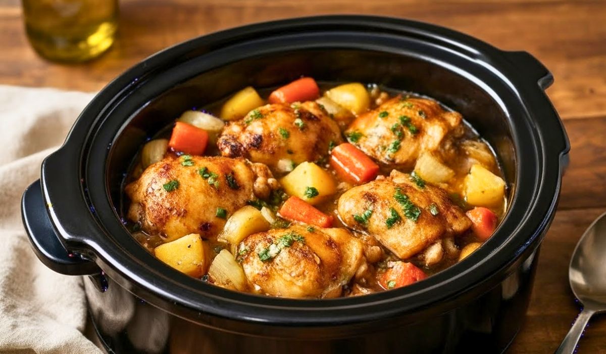Crockpot Chicken Thigh Pot Roast Recipe