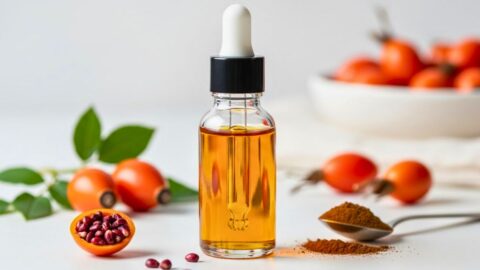 DIY Caffeine Rosehip Eye Serum Recipe
