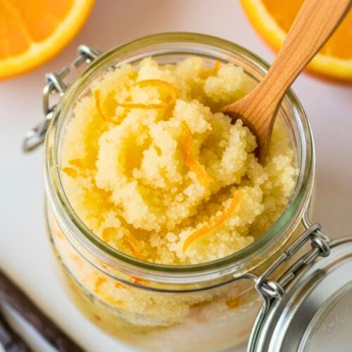 DIY Orange & Vanilla Body Scrub Recipe