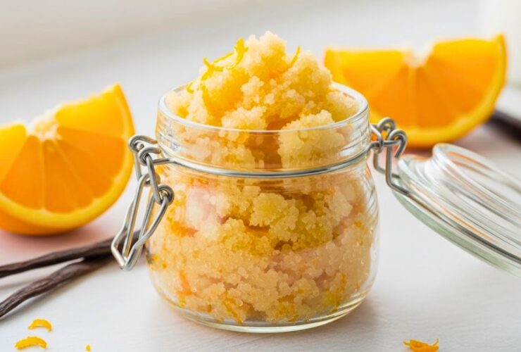 DIY Orange & Vanilla Body Scrub Recipe