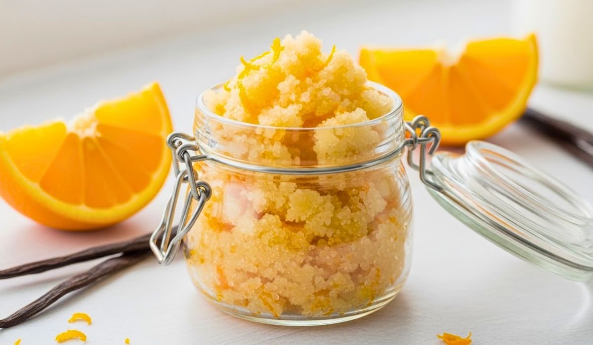 DIY Orange & Vanilla Body Scrub Recipe