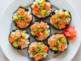 Easy Baked Salmon Sushi Cups Recipe