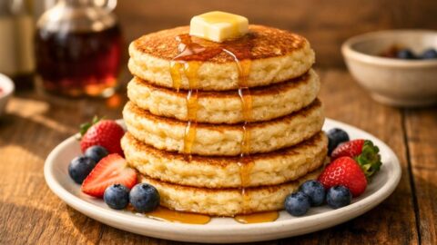 Fluffy Oat Milk Pancakes Recipe