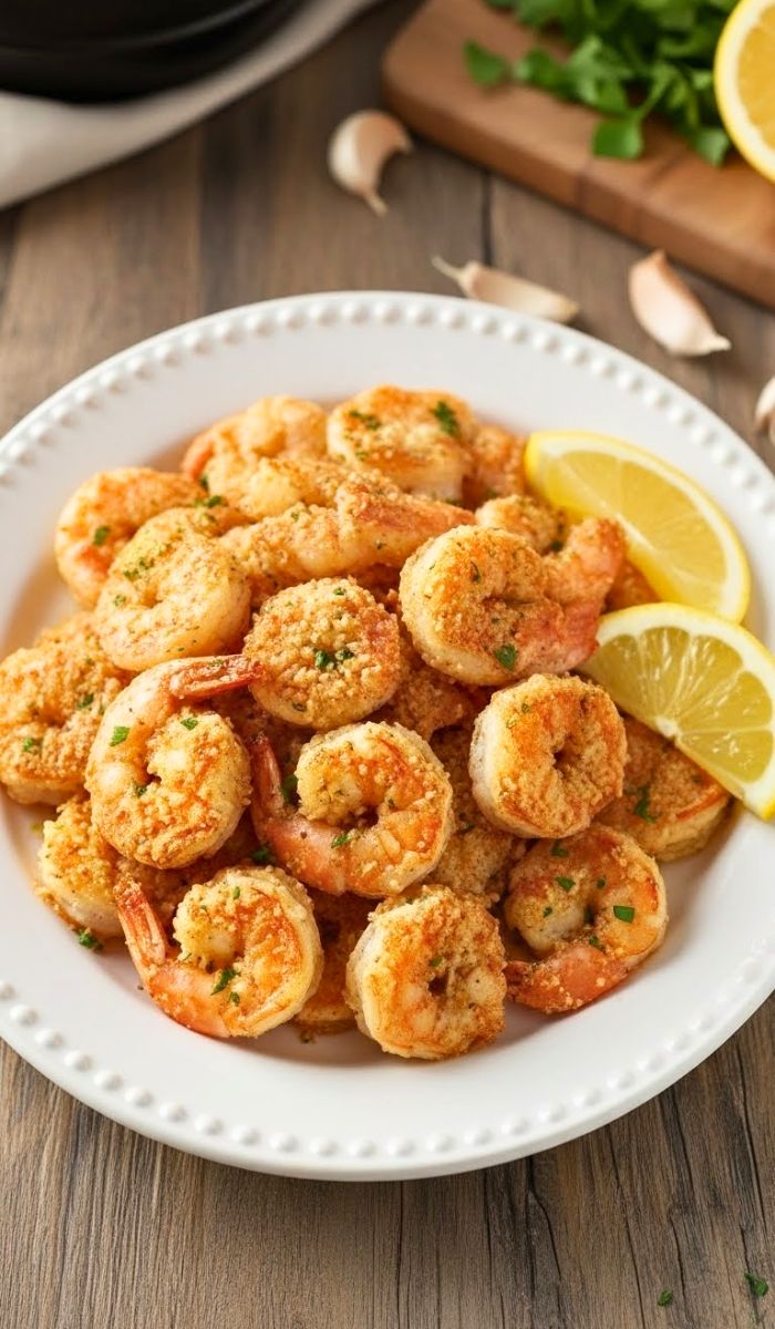 Garlic Parmesan Roasted Shrimp Recipe