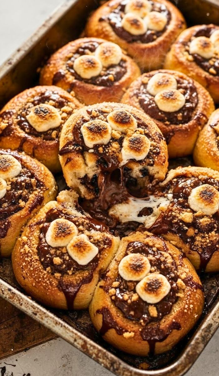 Gooey S'mores Rolls Recipe