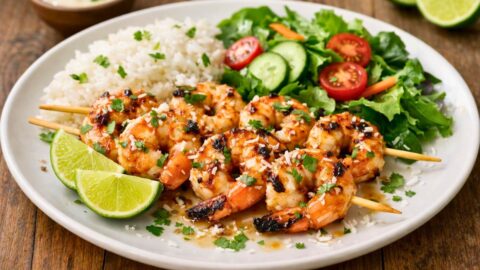Grilled Coconut Lime Shrimp Recipe