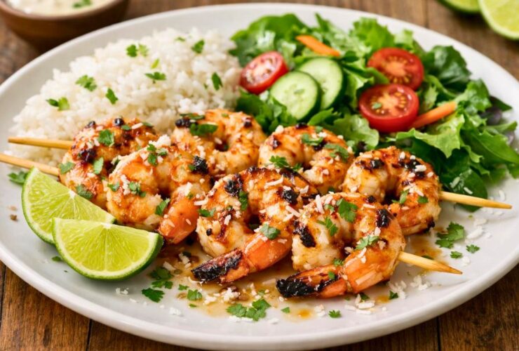 Grilled Coconut Lime Shrimp Recipe