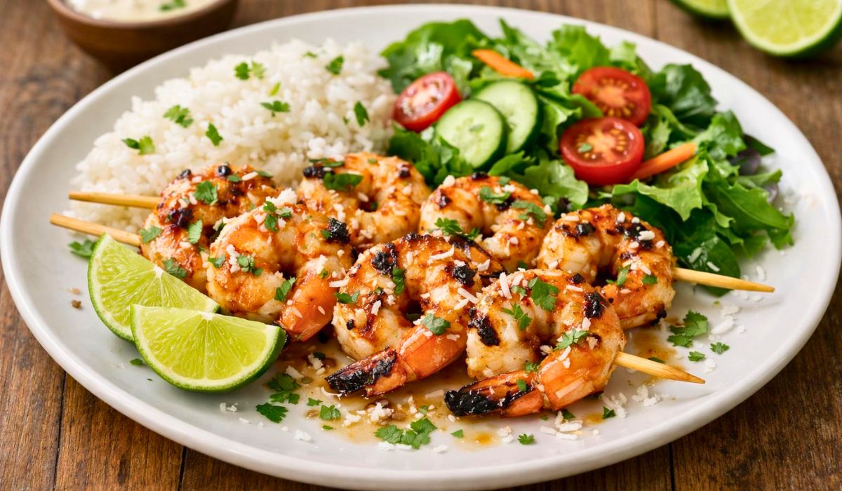 Grilled Coconut Lime Shrimp Recipe