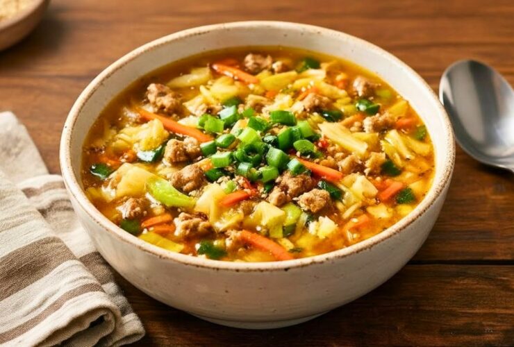 Hearty One Pot Egg Roll Soup Recipe