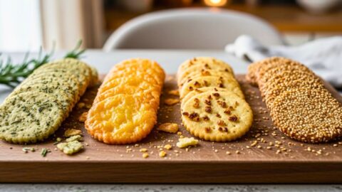 Homemade Artisan Crackers 4 Flavors Recipe