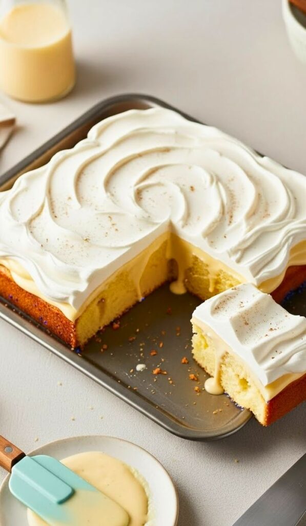 Magical Eggnog Poke Cake Recipe