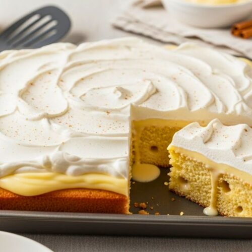 Magical Eggnog Poke Cake Recipe