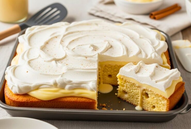 Magical Eggnog Poke Cake Recipe