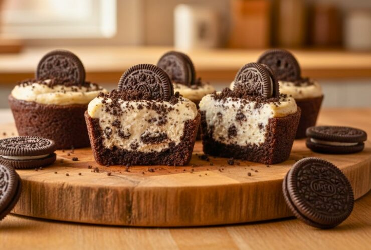 Oreo Cheesecake Cookie Cups Recipe