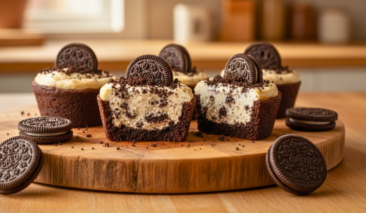 Oreo Cheesecake Cookie Cups Recipe