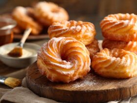 Oven Baked French Cruller Donuts Recipe